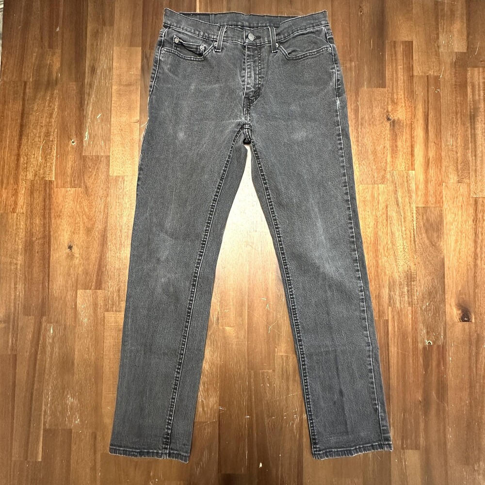 Levi's 541 Jeans Mens 31x31 Black Gray Athletic Taper Stretch Denim WaterLess